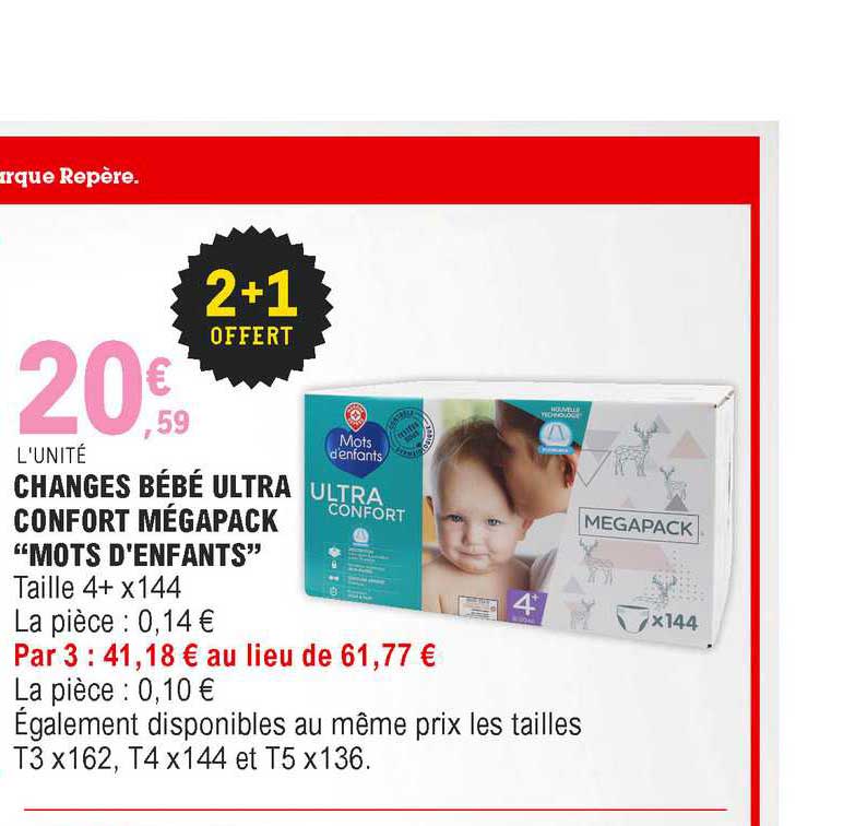 Changes Bébé Ultra Confort Mégapack "mots D'enfants"
