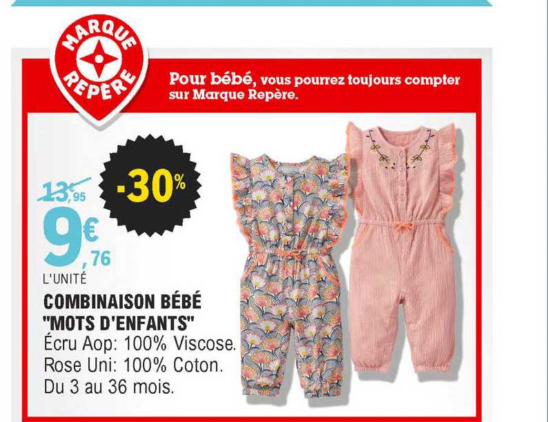 combinaison bébé "mots d'enfants"