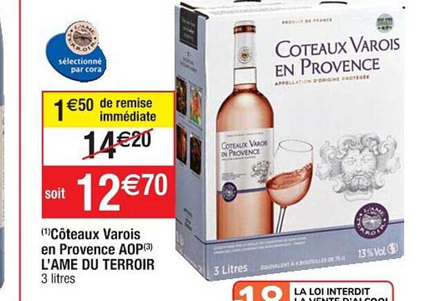 Côteaux Varois En Provence Aop L'ame Du Terroir