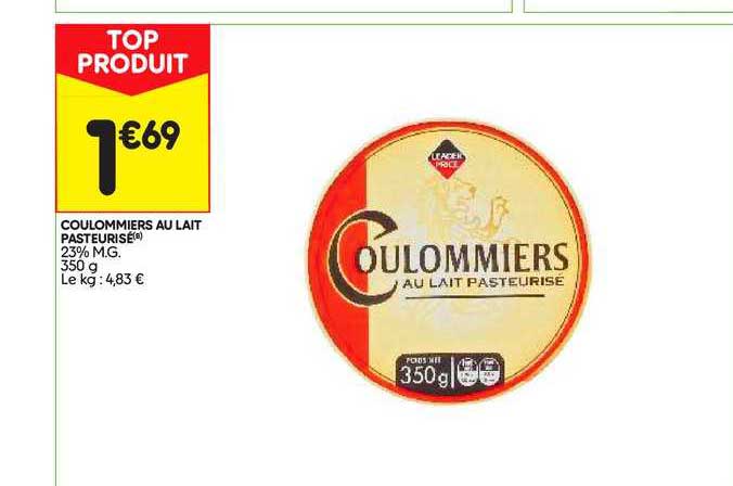 Coulommiers Au Lait Pasteurisé