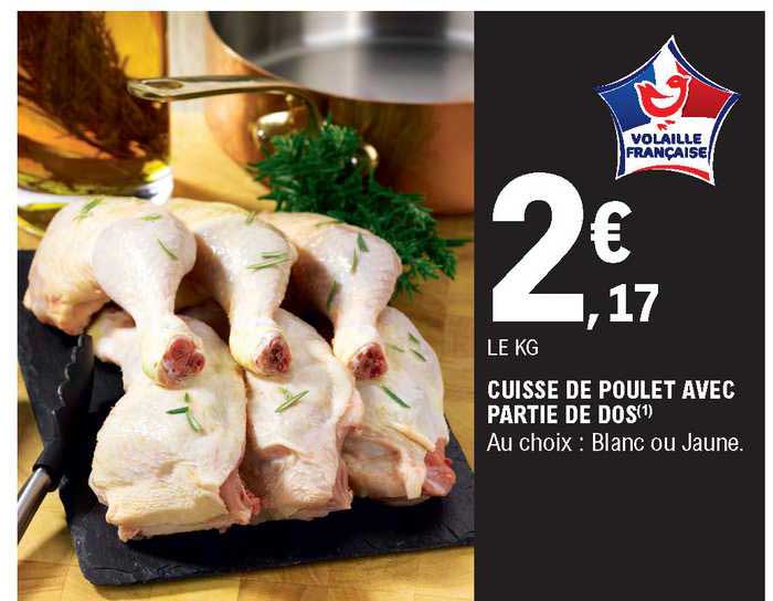 cuisse de poulet avec partie de dos