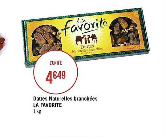 dattes naturelles branchées la favorite