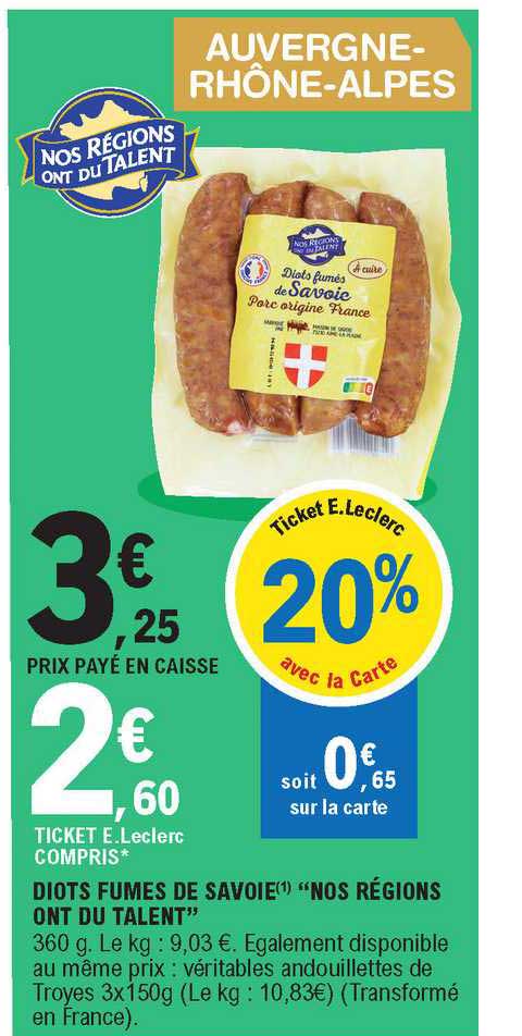 diots fumés de savoie "nos régions ont du talent"