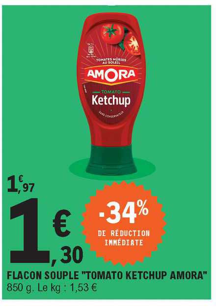 flacons souple "tomato ketchup amora"
