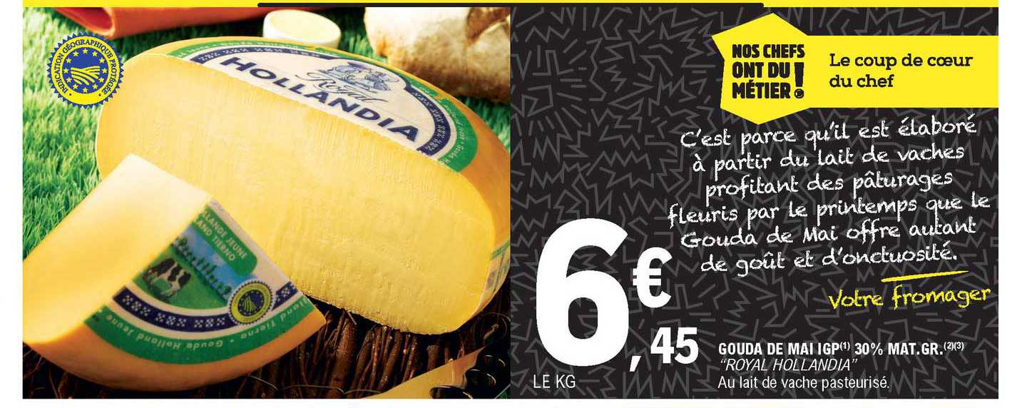 gouda de mai igp 30% mat. gr. "royal hollandia"