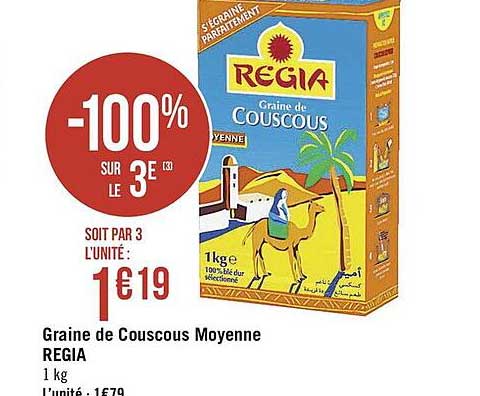 graine de couscous moyenne regia