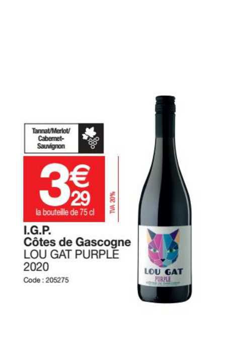 i.g.p. côtes de gascogne lou gt purple