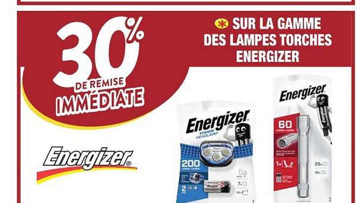 la gamme des lampes torches energizer