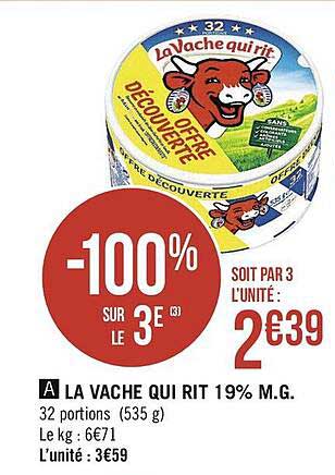 la vache qui rit 19% m.g.