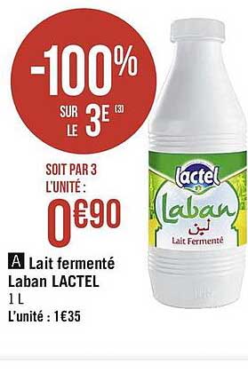 Lait Fermenté Laban Lactel