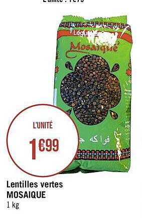 Lentilles Vertes Mosaïque