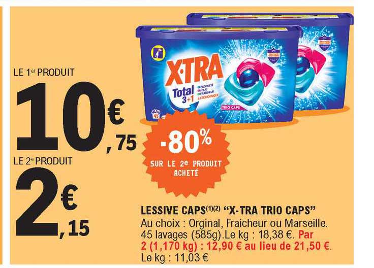 Lessive Caps "x-tra Trio Caps"