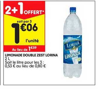 limonade double zest lorina
