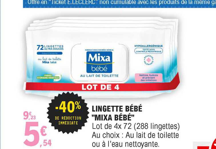 lingette bébé "mixa bébé"