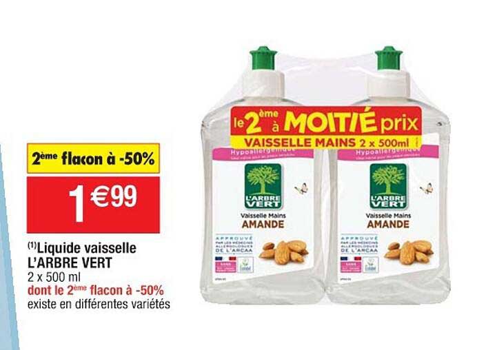 liquide vaisselle l'arbre vert