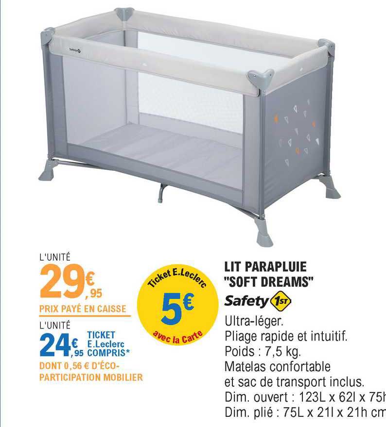 lit parapluie "soft dreams" safety 1st