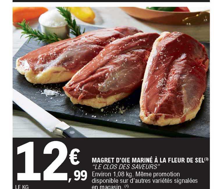 magret d'oie mariné à la fleur de sel "le clos des saveurs"