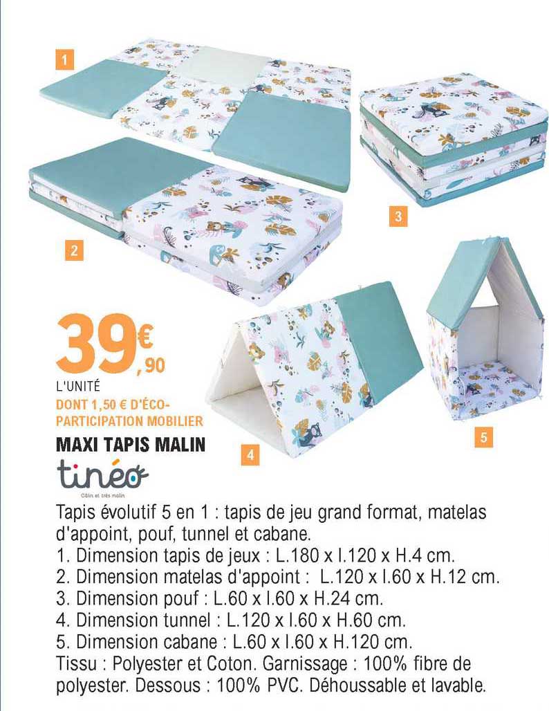 Maxi Tapis Malin Tinéo