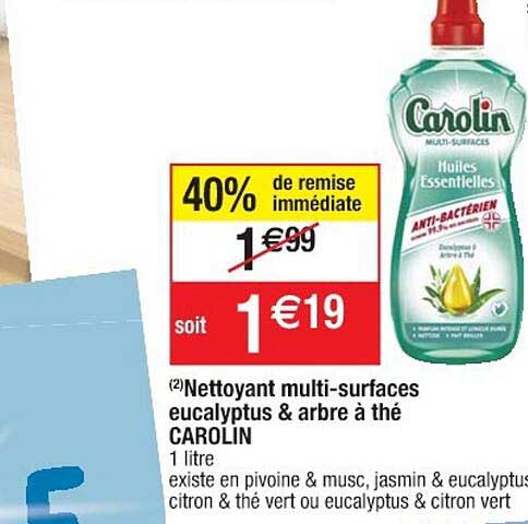 nettoyant multi-surfaces eucalyptus & arbre à thé carolin