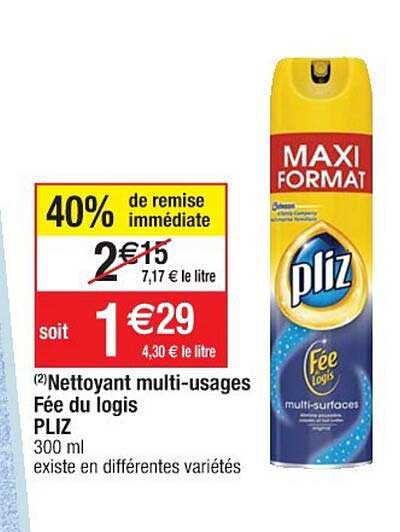 nettoyant multi-usages fée du logis pliz
