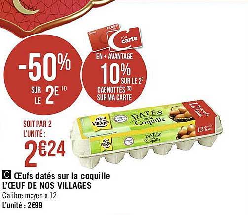 oeufs datés sur la coquille l'œuf de nos villages