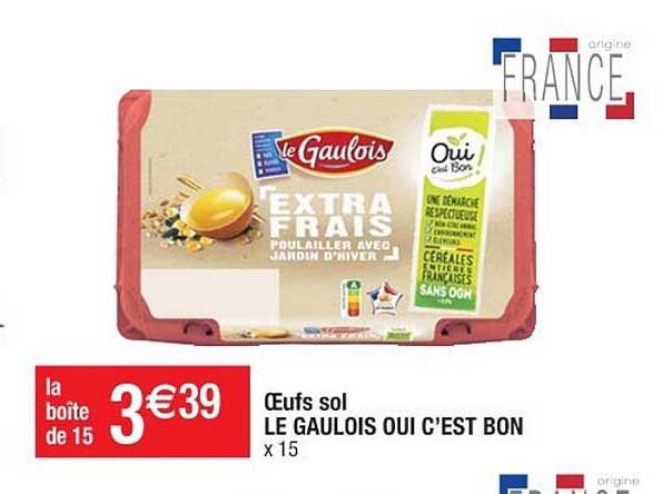 oeufs sol le gaulois oui c'est bon