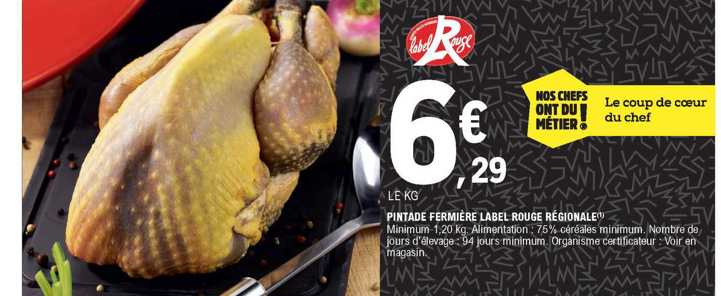 pintade fermière label rouge régionale
