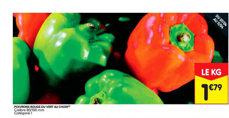 Poivrons Rouge Ou Vert Au Choix