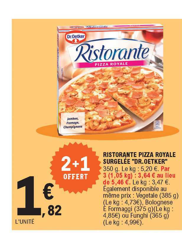 ristorante pizza royale surgelée "dr.oetker"