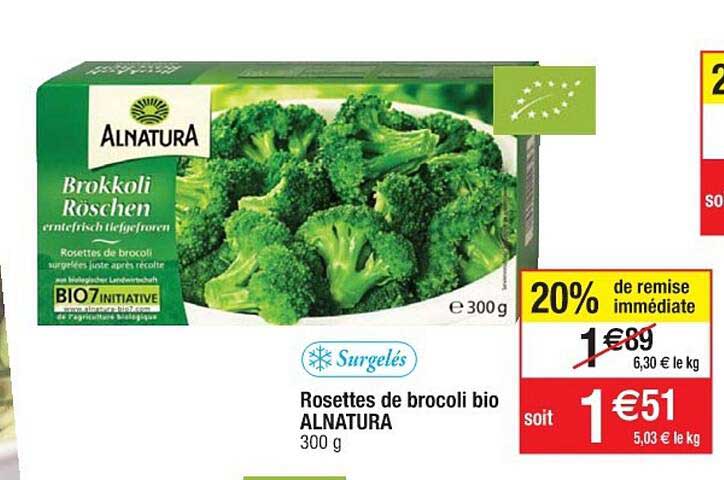 Rosettes De Brocoli Bio Alnatura