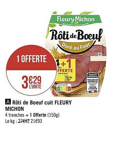 rôti de bœuf cuit fleury michon