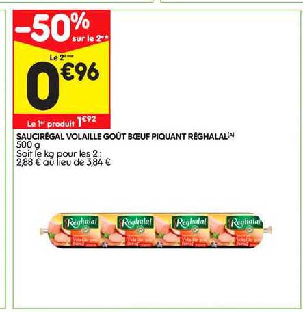 saucirégal volaille goût boeuf piquant réghalal