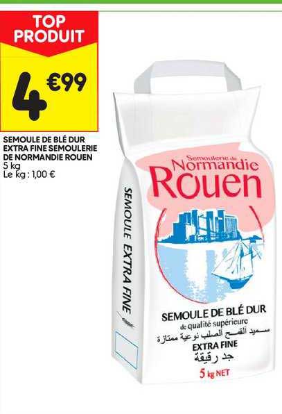 semoule de blé dur extra fine semoulerie de normandie rouen