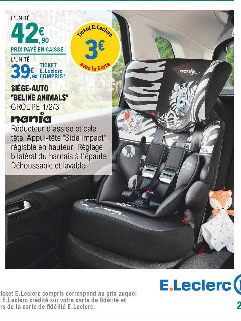 siège-auto "beline animals nania
