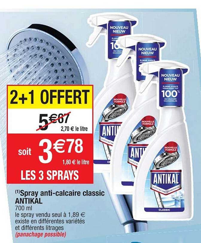 Spray Anti-calcaire Classic Antikal
