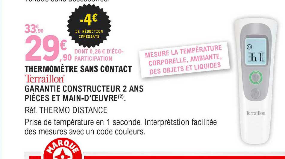 Thermomètre Sans Contact Terraillon
