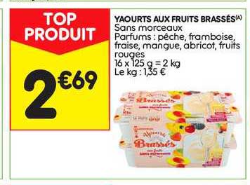 Yaourts Aux Fruits Brassés