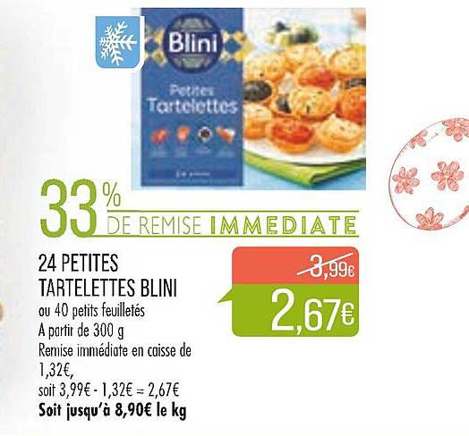 24 petites tartelettes blini