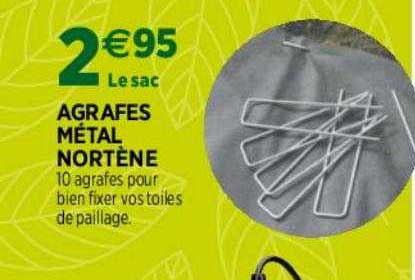 Agrafes Métal Nortène