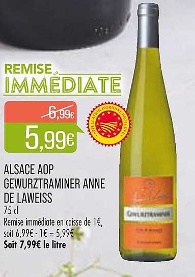alsace aop gewurztraminer anne de laweiss