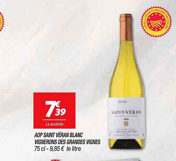 aop saint véran blanc vignerons des grandes vignes