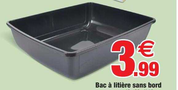 Bac à Litière Sans Bord