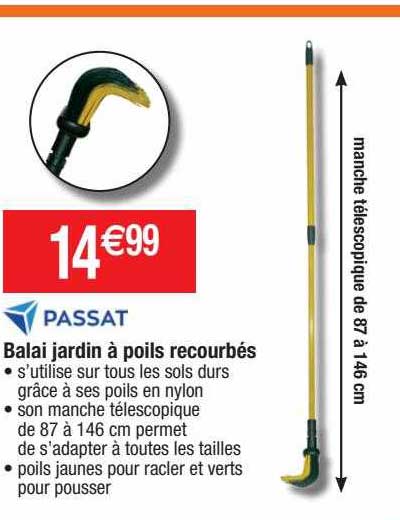 Balai Jardin à Poils Recourbés Passat