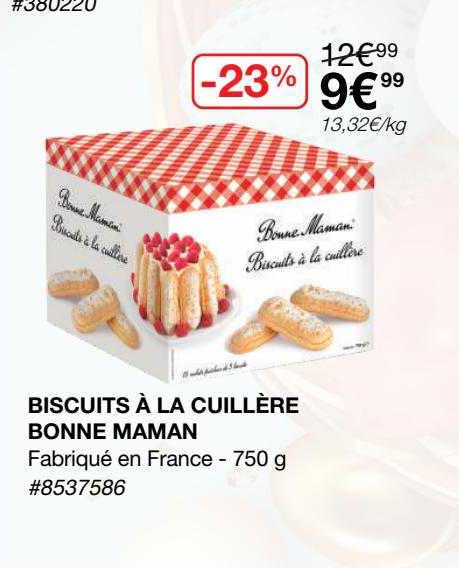biscuits à la cuillère bonne maman