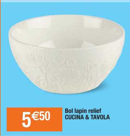 bol lapin relief cucina & tavola