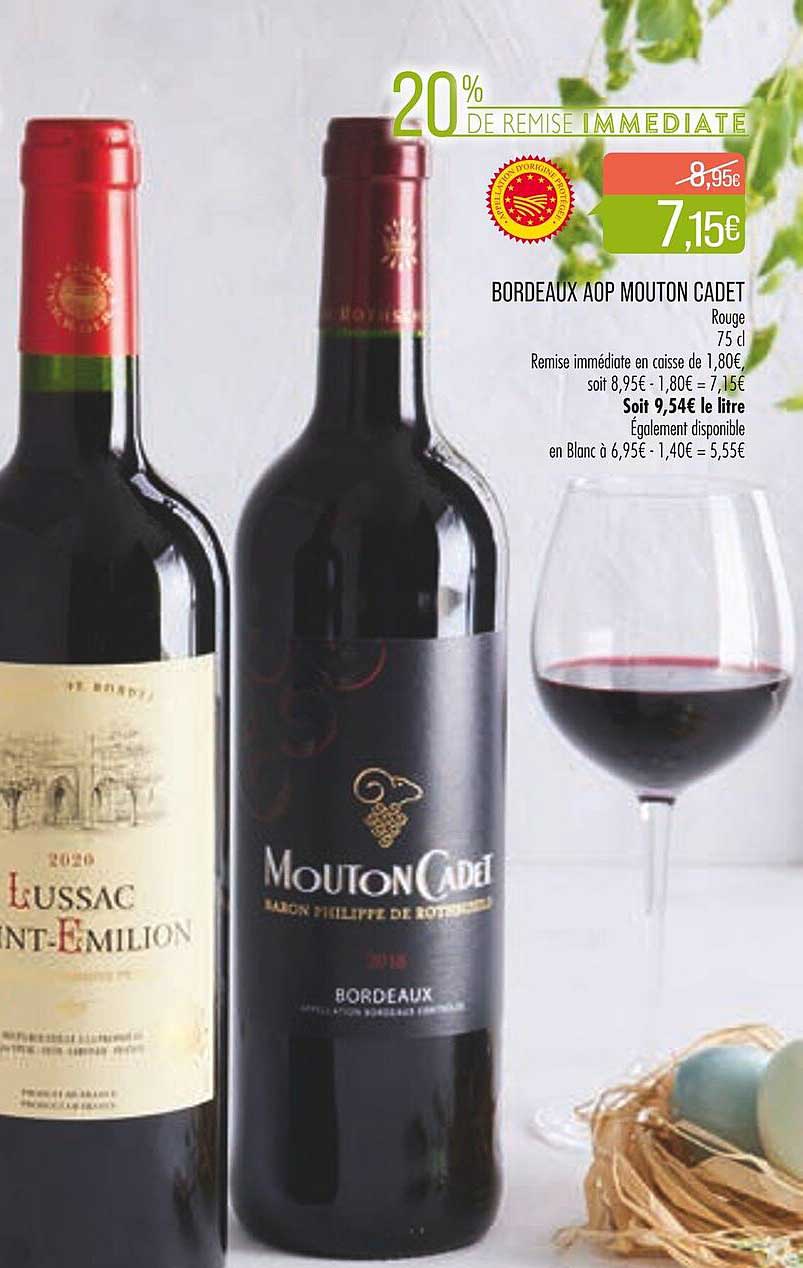 bordeaux aop mouton cadet