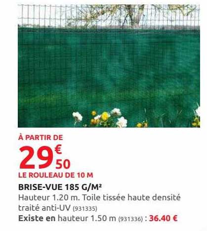 brise-vue 185 g-m²