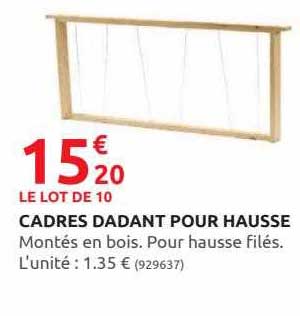 cadres dadant pour hausse