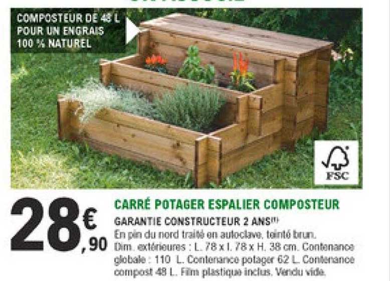 carré potager espalier composteur