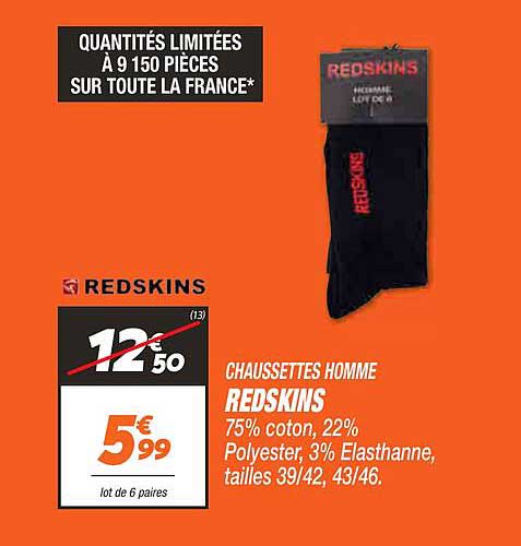 Chaussettes Homme Redskins